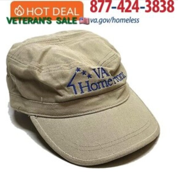 Accessories - 𝐕𝐀 𝐇𝐨𝐦𝐞 𝐅𝐫𝐨𝐧𝐭 Military Cadet Cap Tan